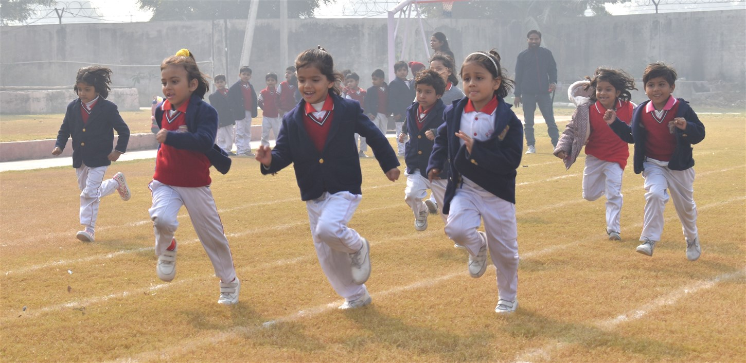 Students playing